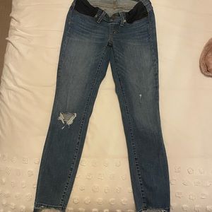 Madewell maternity jeans, medium wash